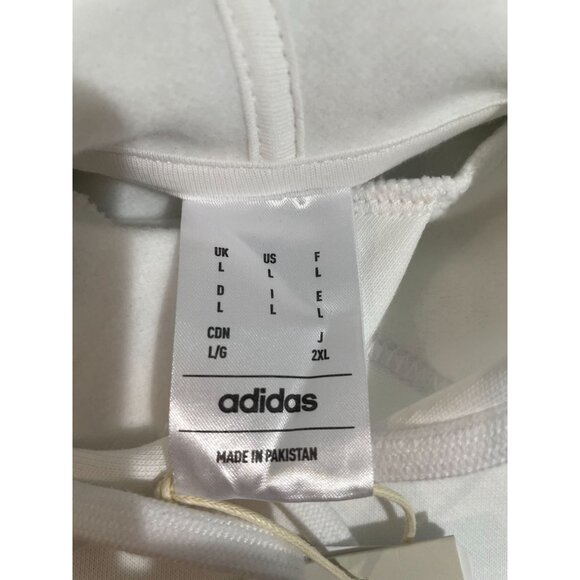 adidas Men's Essentials 3-Stripes Linear Logo Pullover Hoodie Large - Picture 15 of 16